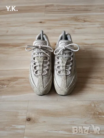 Оригинални дамски маратонки Nike Wmns Air Max 95 Premium Pale Grey, снимка 5 - Маратонки - 48206601