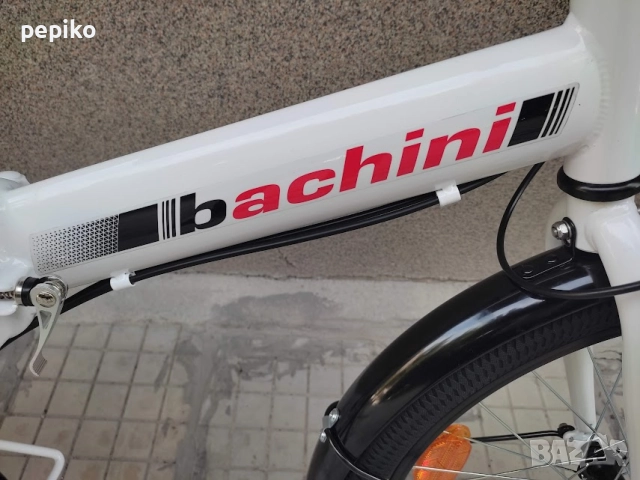 Продавам колела внос от Германия  двойно сгъваем велосипед FOLDING BACHINI 20 цола, снимка 2 - Велосипеди - 51610952