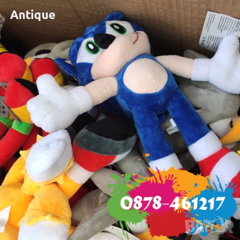 Плюшена играчка Sonic таралежът Соник кукла за феновете на поредицата, снимка 4 - Плюшени играчки - 43301003