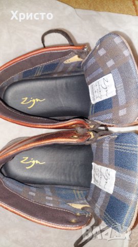 Обувки от естествена кожа ZIGN, снимка 5 - Мъжки боти - 43402116