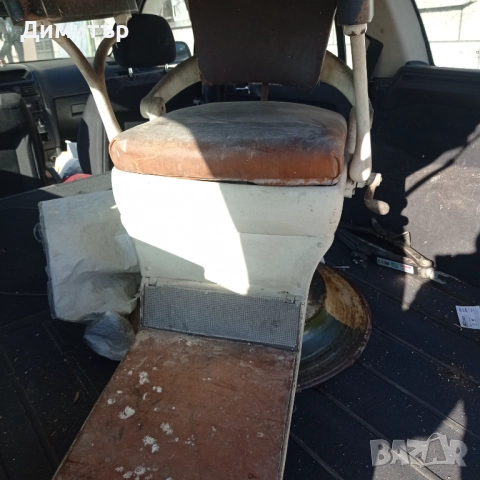 Антикварен механичен зъболекарски стол , снимка 2 - Антикварни и старинни предмети - 52720318