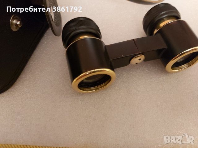 Театрален бинокъл БГТ2 2,5х24 от СССР с калъфче от естествена кожа, снимка 3 - Антикварни и старинни предмети - 44118778