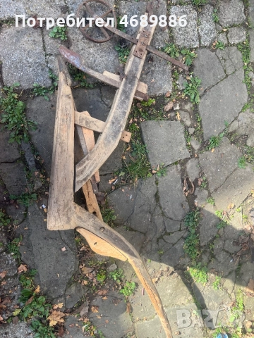Старинен плуг (рало), снимка 3 - Антикварни и старинни предмети - 52876675