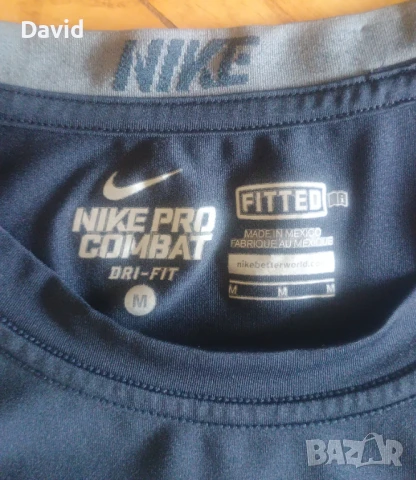 Оригинален мъжки потник Nike Pro Combat, снимка 4 - Тениски - 51119907