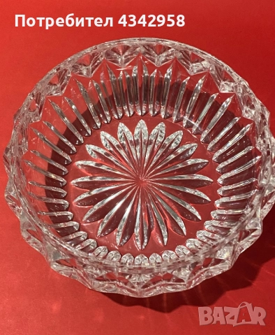 Vintage. Кристална купа., снимка 3 - Антикварни и старинни предмети - 52565839