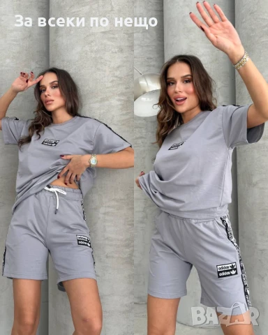 Adidas Дамски Летен Спортен Комплект🔝Дамски Спортен Екип Адидас - 5 Цвята Код A713, снимка 6 - Комплекти - 50945750