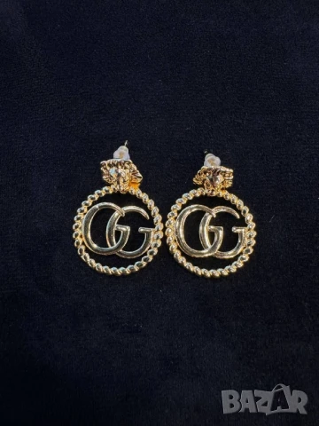 обеци от висококачествена стомана chanel valentino garavani versace ysl saint laurent , снимка 8 - Обеци - 51395628