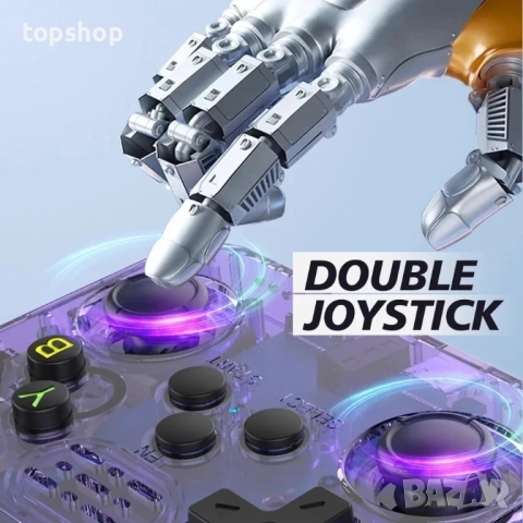 Нова, тествана XIXIMENG R36S Ретро Ръчна Игрова Конзола 64GB 15000 Игри 3.5-инчова IPS Ретро..., снимка 2 - Nintendo конзоли - 51572504