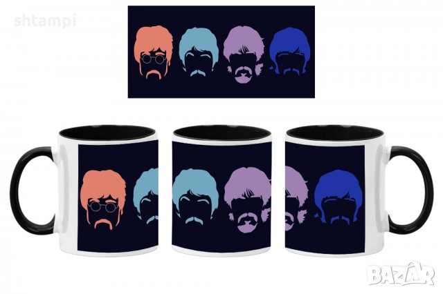 Чаша Beatles 05Керамична Чаша, Кафе Чай, Игра,Изненада,Подарък,Повод,Празник,Рожден Ден