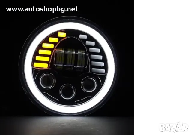 Универсални 7" ЛЕД Фарове, снимка 15 - Части - 47925804