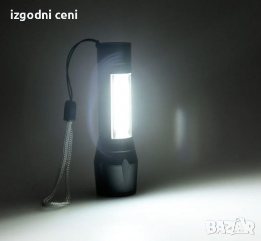 Мощен джобен LED фенер USB зареждане, снимка 5 - Други - 38322342