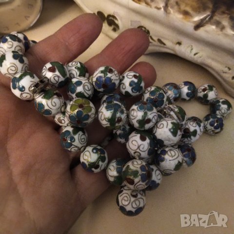 Клозоне изумителна ретро огърлица   НАМАЛЕНИЕ , снимка 2 - Колиета, медальони, синджири - 40157225