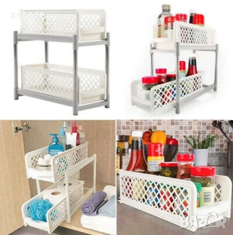 Органайзер с плъзгащи се два рафта, снимка 6 - Други - 52699024