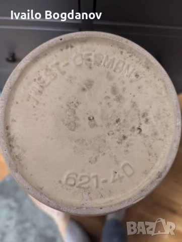 Винтидж керамична ваза, снимка 3 - Вази - 52504625