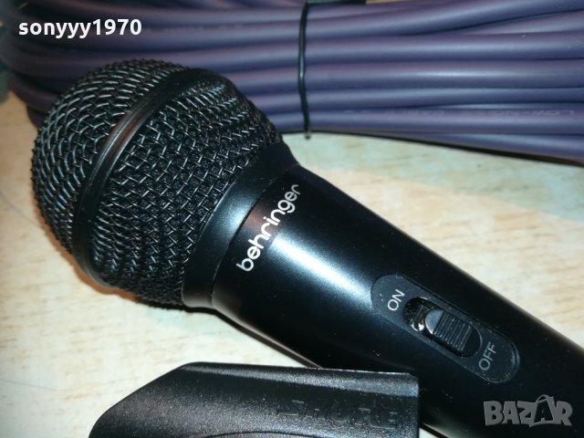 behringer profi mic с кабел и държач 2203211921, снимка 5 - Микрофони - 32264033