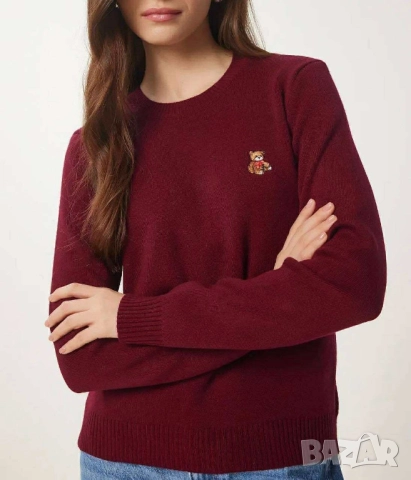 пуловер с мече , снимка 2 - Блузи с дълъг ръкав и пуловери - 51741462