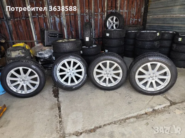 Оригинални алуминиеви джанти за Ауди 20 5х112 с гуми , снимка 2 - Гуми и джанти - 49844953