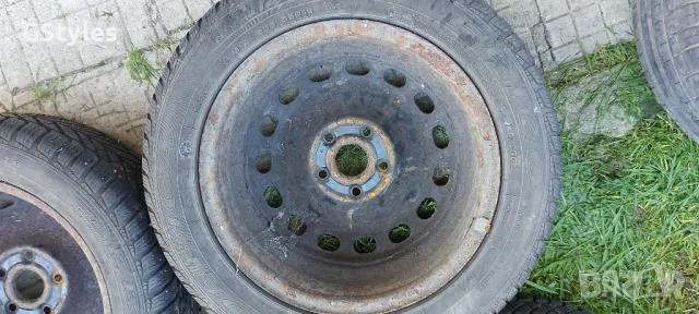 4бр  5х112 железни джанти 6jx16h2 ет 35 със зимни гуми 205/55/16, снимка 10 - Гуми и джанти - 47734842