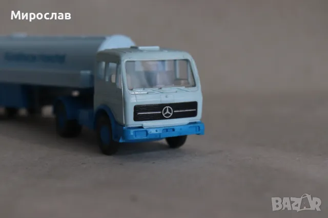WIKING H0 1/87 MERCEDES КАМИОН МОДЕЛ КОЛИЧКА ЦИСТЕРНА, снимка 4 - Колекции - 49554134