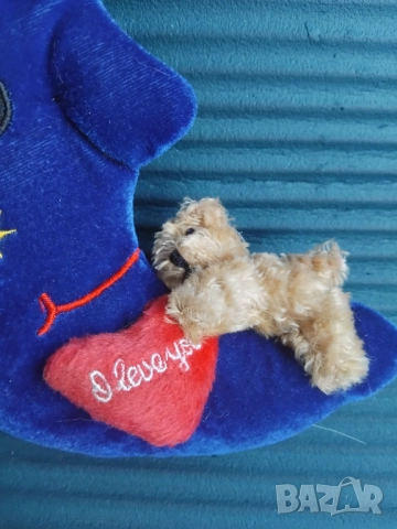 Играчка луна със спящо мече - произведена в Германия!, снимка 3 - Плюшени играчки - 52620976