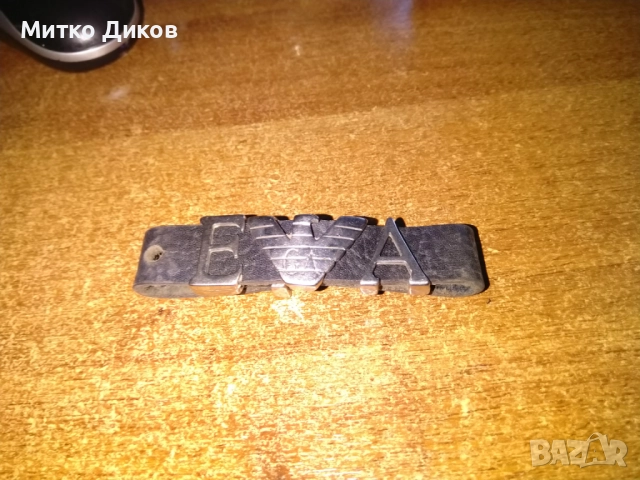Emporio Armani гривна маркова естествена кожа със сребърни орнаменти, снимка 2 - Гривни - 51515482