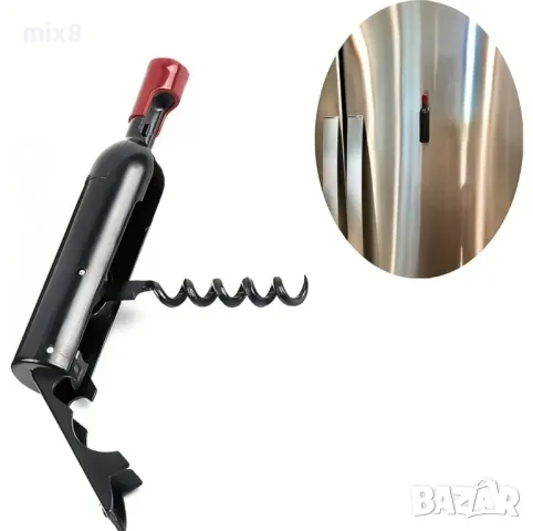 Тирбушон и отварачка във формата на бутилка с магнит, снимка 2 - Други - 50413664