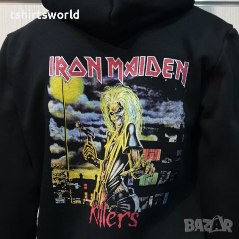 Нов мъжки суичър с дигитален печат на ГЪРБА на музикалната група IRON MAIDEN - KILLERS, снимка 8 - Суичъри - 39144045