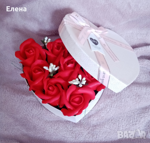 Декорация с ароматни сапунени рози , снимка 3 - Подаръци за жени - 44876281