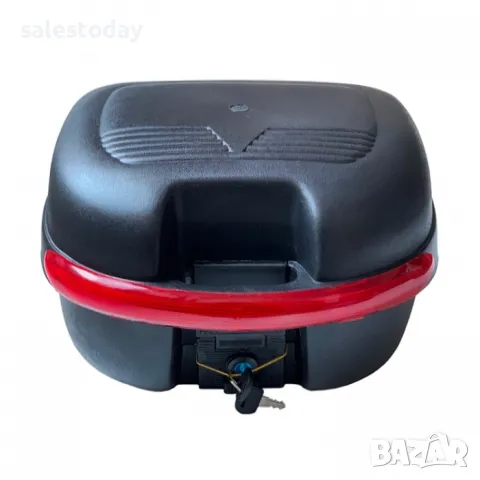 Куфар за мотор+ скара за закрепване, за АТВ, скутер, 2 ключа