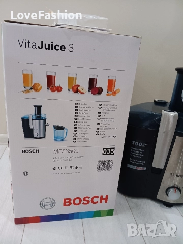 Сокоизстисквачка Bosch Vita JUICE 3 700W, снимка 3 - Сокоизстисквачки и цитрус преси - 52655682