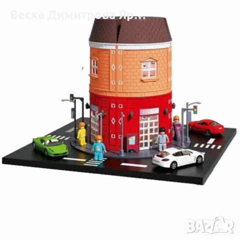 Град Комплект с 4 автомобила за деца над 3 години, снимка 4 - Други - 48426829