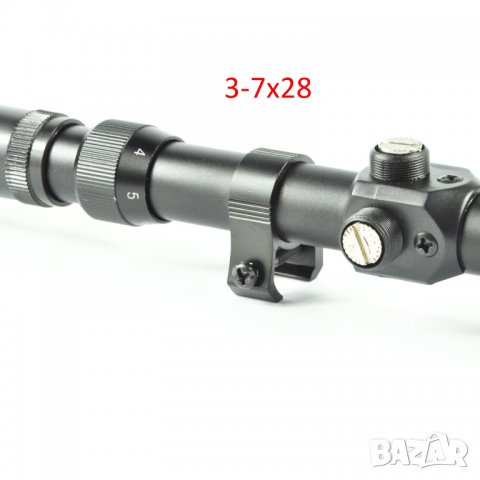 Оптика (3-7х28мм) за малокалибрена или въздушна пушка, снимка 3 - Оборудване и аксесоари за оръжия - 39629020