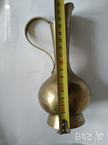 месингова кана, снимка 2 - Антикварни и старинни предмети - 35003576