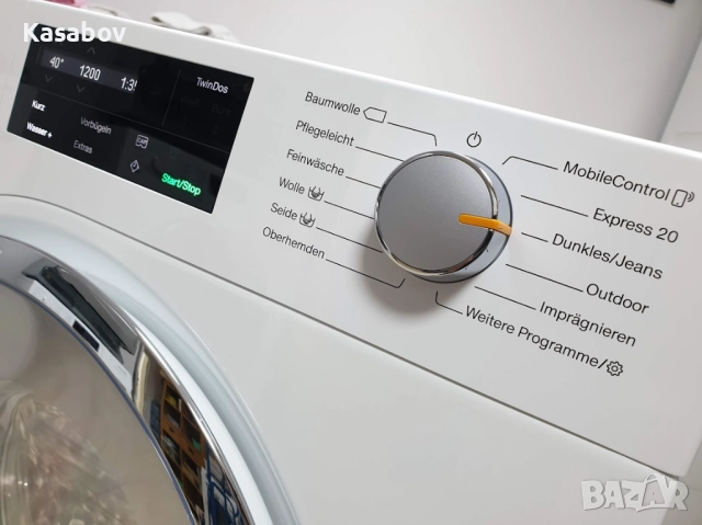 Miele 1600rpm Wi-Fi TwinDos Подсветка Пералня Миеле 12м Гаранция, снимка 3 - Перални - 51991437