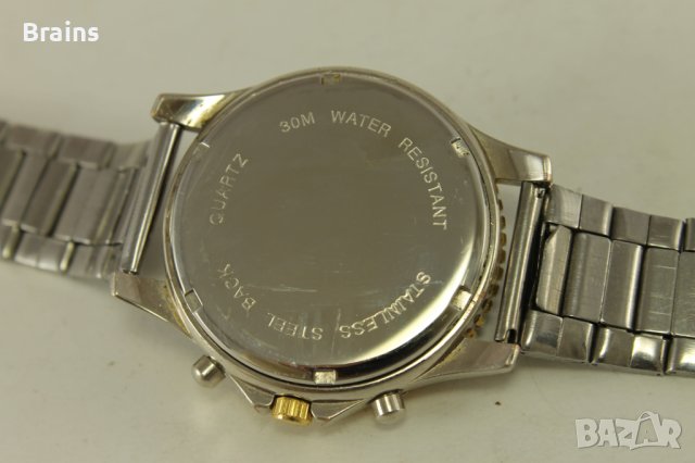 Мъжки Кварцов Хронограф Син Безел, снимка 8 - Мъжки - 37645255