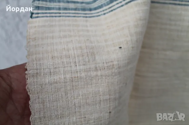 Ръчно тъкан ленен плат за кърпи , снимка 8 - Антикварни и старинни предмети - 47312744