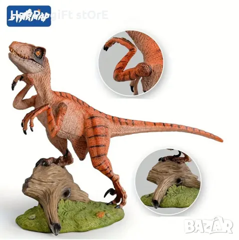 Страховитият ловец от миналото – Реалистична фигурка на Велоцираптор!