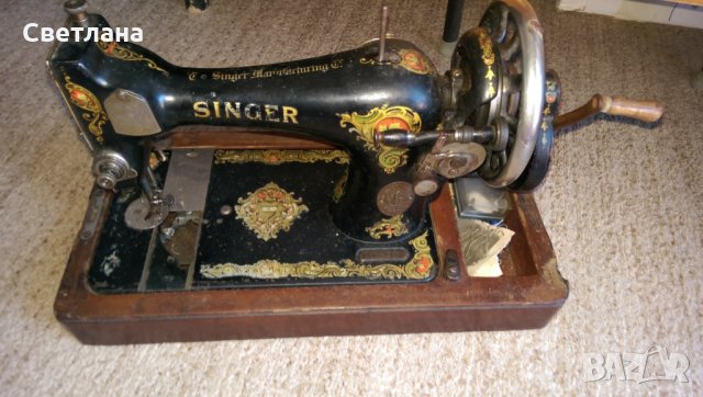 Ръчна шевна машина Singer, снимка 8 - Антикварни и старинни предмети - 26811661