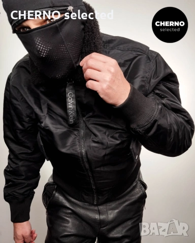 Бомбър яке с шерпа яка CALVIN KLEIN Sherpa Aviator Bomber Jacket – размер L•M – Ново без етикети