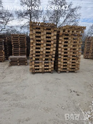 Палети тъмно Евро и скари, снимка 2 - Индустриална техника - 49568413