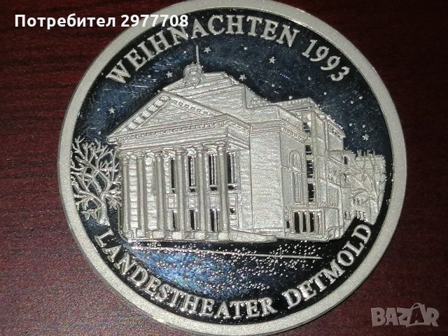 Сребърни немски медали/монети Аg 999, снимка 3 - Нумизматика и бонистика - 32856399