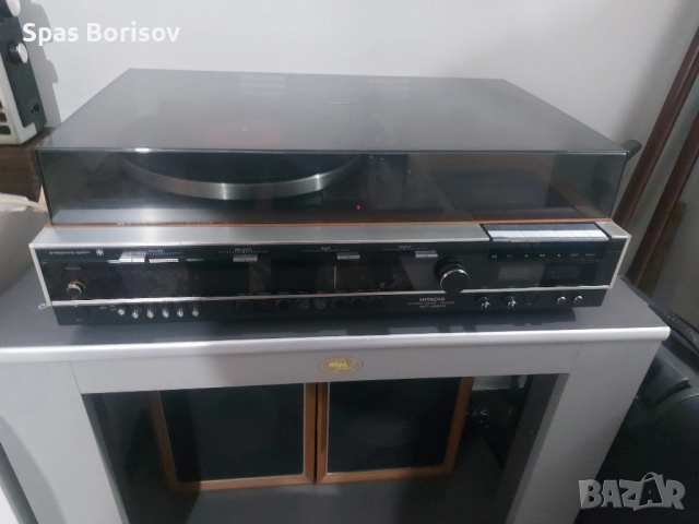 хитачи грамофон радио касета колони оригинално , снимка 2 - Радиокасетофони, транзистори - 52122809