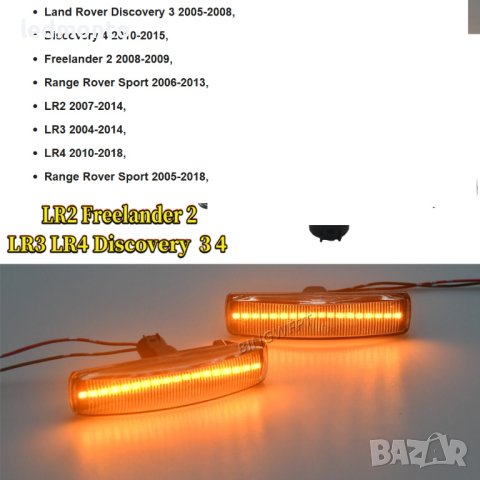 мигачи за калник за Land Rover, Range Rover Discovery Freelander лед мигачи, снимка 5 - Части - 44131898