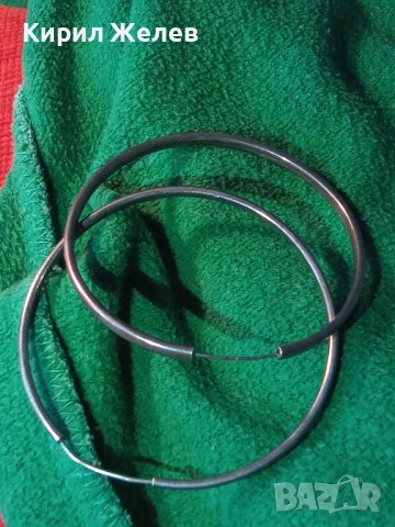 ЕФЕКТНИ СРЕБЪРНИ ВИНТИДЖ АРТ ГОЛЕМИ ОБЕЦИ СРЕБРО 925 РЪЧНА МАЙСТОРСКА РАБОТА 40020, снимка 3 - Обеци - 42843786