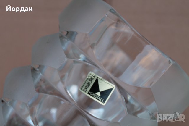 Немска кристална ваза, снимка 2 - Вази - 35421454