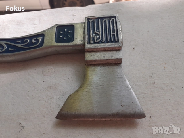 Колекционерска малка руска брадвичка Тула, снимка 3 - Антикварни и старинни предмети - 53307306