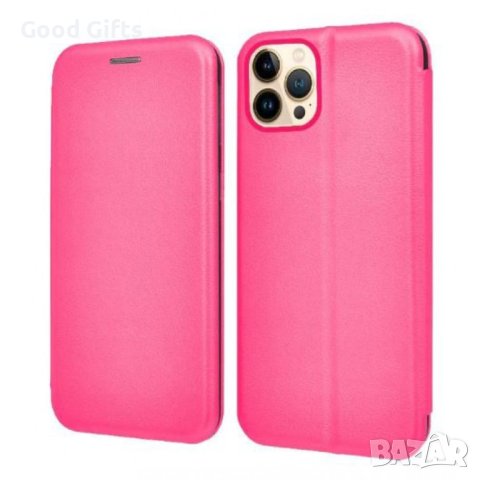 Кожен Калъф за iPhone 15 Розов, Тип Тефтер L-99, снимка 4 - Калъфи, кейсове - 43034112