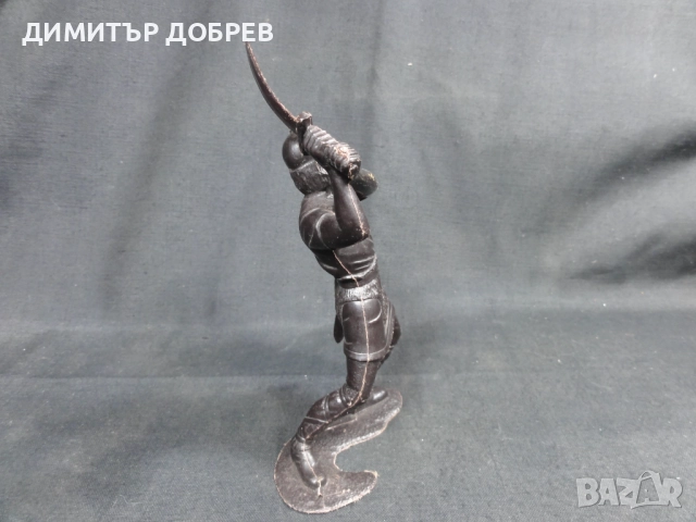 СТАРА РЕТРО СОЦ СССР ПЛАСТМАСОВА ФИГУРКА ВИКИНГ, снимка 4 - Колекции - 52712067