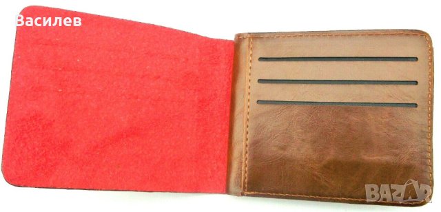 Skull нов мъжки портфейл портмоне естествена кожа внос Англия, снимка 2 - Портфейли, портмонета - 43770743