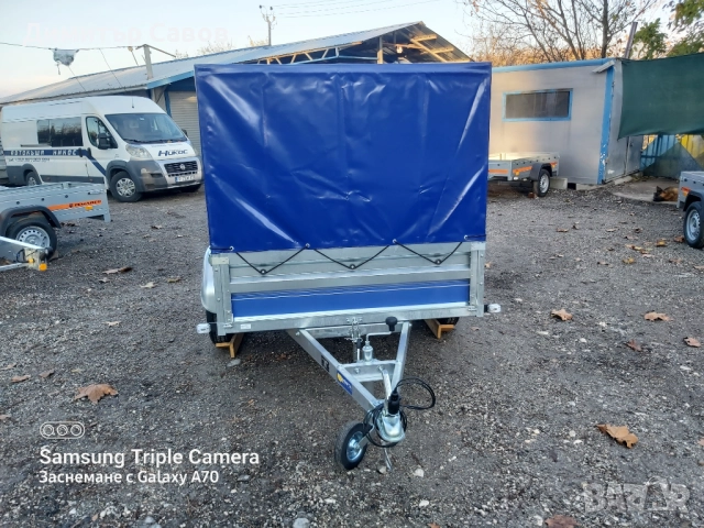 Туристическо, самосвално ремарке VESTA LIGHT 20 с брезент и шпригли Н120, снимка 2 - Ремаркета - 51965341